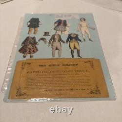 Vintage, SUPER RARE. The girls delight paper dolls number 3. Clark, Austin & smi