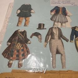Vintage, SUPER RARE. The girls delight paper dolls number 3. Clark, Austin & smi