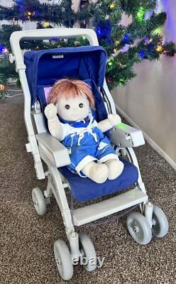 Vintage SUPER RARE VHTF 1986 Mattel My Child Aprica Stroller BONUS DOLL INCLDED