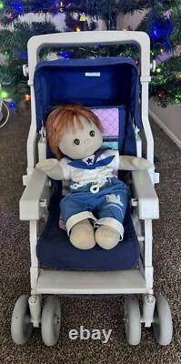 Vintage SUPER RARE VHTF 1986 Mattel My Child Aprica Stroller BONUS DOLL INCLDED