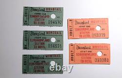 Vintage SUPER Rare Disneyland Monorail Park Ride Admission Tickets booth Disney