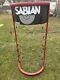 Vintage Sabian Two Tower Cymbal Store Display Stand 22 Cymbals Red Super Rare