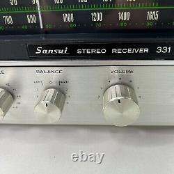 Vintage Sansui 331 Stereo Receiver SUPER RARE VINTAGE TESTED