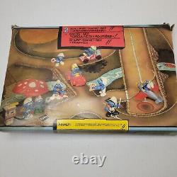 Vintage Schleich Peyo Smurf Combi Traffic Set Complete Hong Kong 1981 SUPER RARE