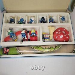 Vintage Schleich Peyo Smurf Combi Traffic Set Complete Hong Kong 1981 SUPER RARE