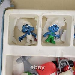 Vintage Schleich Peyo Smurf Combi Traffic Set Complete Hong Kong 1981 SUPER RARE