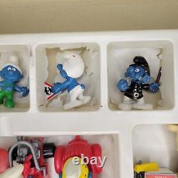 Vintage Schleich Peyo Smurf Combi Traffic Set Complete Hong Kong 1981 SUPER RARE