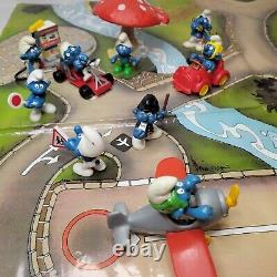 Vintage Schleich Peyo Smurf Combi Traffic Set Complete Hong Kong 1981 SUPER RARE