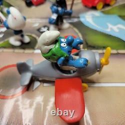 Vintage Schleich Peyo Smurf Combi Traffic Set Complete Hong Kong 1981 SUPER RARE