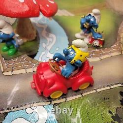 Vintage Schleich Peyo Smurf Combi Traffic Set Complete Hong Kong 1981 SUPER RARE