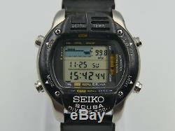 Vintage Seiko M796-5A00 200m Dive Computer Scuba Diver's Digital Super Rare