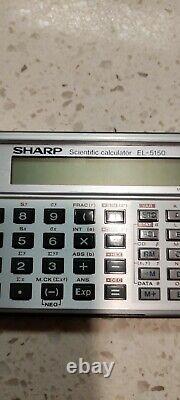 Vintage Sharp EL-5150 Scientific Calculator Needs Battery Super Rare