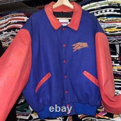 Vintage Speed Racer Varsity Leatherman Jacket Super Rare Size XL Made In USA