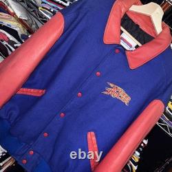 Vintage Speed Racer Varsity Leatherman Jacket Super Rare Size XL Made In USA