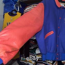 Vintage Speed Racer Varsity Leatherman Jacket Super Rare Size XL Made In USA