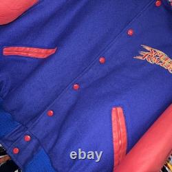 Vintage Speed Racer Varsity Leatherman Jacket Super Rare Size XL Made In USA
