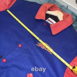 Vintage Speed Racer Varsity Leatherman Jacket Super Rare Size XL Made In USA