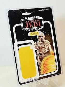 Vintage Star Wars French Miro Meccano Trilogo Boba Fett Cardback SUPER RARE