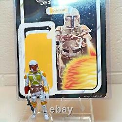 Vintage Star Wars French Miro Meccano Trilogo Boba Fett w Cardback SUPER RARE