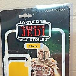 Vintage Star Wars French Miro Meccano Trilogo Boba Fett w Cardback SUPER RARE