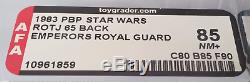 Vintage Star Wars Pbp Emperor's Royal Guard Afa 85 (80/85/90)! Super Rare Moc
