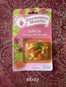 Vintage Strawberry Shortcake CAFE O'LE 1984 Mint On Card SUPER RARE