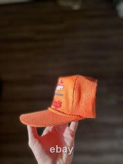 Vintage Super RARE! Red Wing Irish Setter Orange Corduroy Hat! Slide Cap