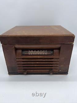 Vintage Super Rare 1951 Philco Model 42-1002 Tabletop Tube Radio Phonograph Read