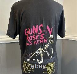 Vintage Super Rare 1987 Guns N Roses T-Shirt Size M With Banned Graphic