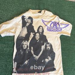Vintage Super Rare! 1994 Aerosmith Get a Grip Tour Black T-Shirt Size Large