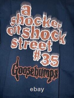 Vintage Super Rare 1995 Goosebumps Shirt A Shocker On Shock Street 35 XL Nwt