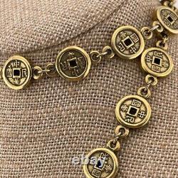 Vintage Super Rare Anne Klein for Accessocraft Coin Necklace