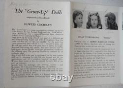 Vintage Super Rare Dewees Cochran Grow Up Doll Catalog Original 1955 P8315