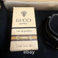 Vintage Super Rare Gucci Parfum 1 And Geneva Diamond Watch Gift Set Ladies