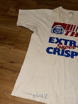 Vintage Super Rare! Jerry Garcia THC Extra Super Crispy Band T-Shirt Size XL