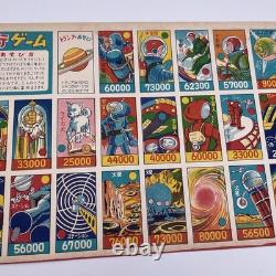Vintage Super Rare Menko Card space war Menko Russian Laika uncut sheet 1957