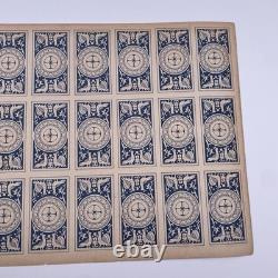 Vintage Super Rare Menko Card space war Menko Russian Laika uncut sheet 1957