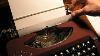 Vintage Super Rare Special Burgundy Princess 1950s Typewriter Working Perfect