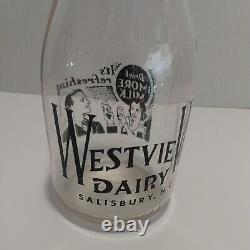 Vintage Super Rare Sweet 1 Pint Westview Dairy Advertising Drink More Milk