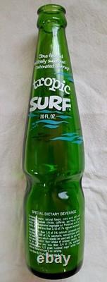 Vintage Super Rare Tropic Surf Bottle 10 Oz By Pepsi Cola No Chips No Cracks