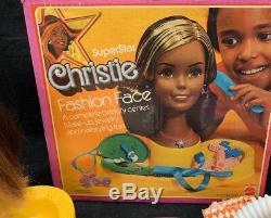 Vintage Super Star Christie Fashion Face Mattel 1976 RARE HTF