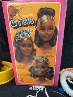 Vintage Super Star Christie Fashion Face Mattel 1976 RARE HTF