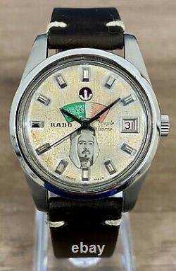 Vintage Super rare Rado Purple Horse, Tropical dial, 35mm Saudi Bahrain Flags