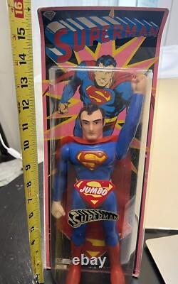 Vintage Superman Jumbo 11 Vinyl Figure DC 1979 Super Rare