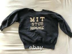 Vintage Sweatshirt MIT STUD HOUSE Size L Super Rare 50's One of a Kind