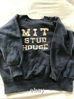 Vintage Sweatshirt MIT STUD HOUSE Size L Super Rare 50's One of a Kind