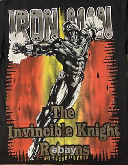 Vintage T Shirt Iron Man Print Marvel, Resurreccion Tshirt XL, Super Rare? Peyote