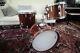 Vintage Tama Superstar 1980s Rare Bop Birch Kit Super Mahogany Finish 18/15/12