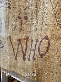 Vintage The Who By Numbers Burlap Poster Super Rare