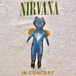 Vintage Vtg Super Rare 1993 Nirvana In Concert Crew T Shirt